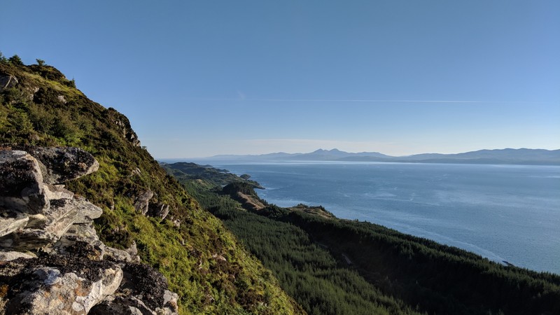 Jura from Castle Dounie