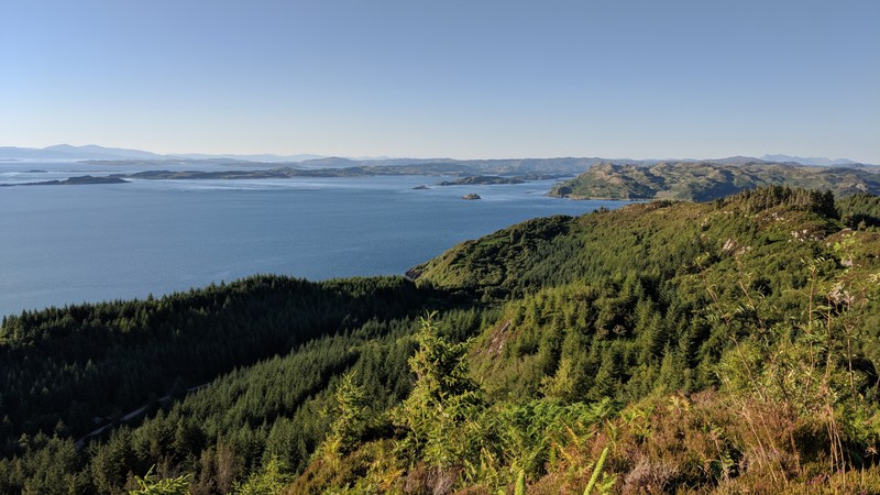 View from Castle Dounie